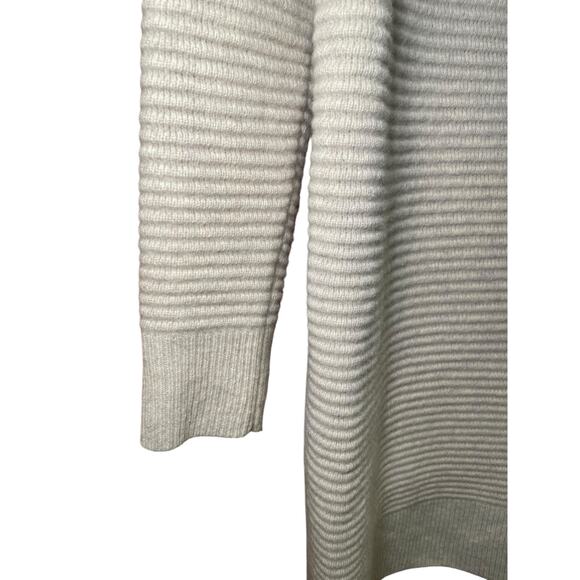 Madewell Women Small Skyscraper Sweater Dress Funnel‎ Neck Ribbed Merino Wool - Picture 5 of 13